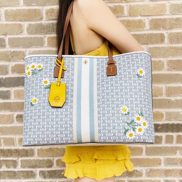 Tory Burch Gemini link large tote Flower - Picture 2 of 6